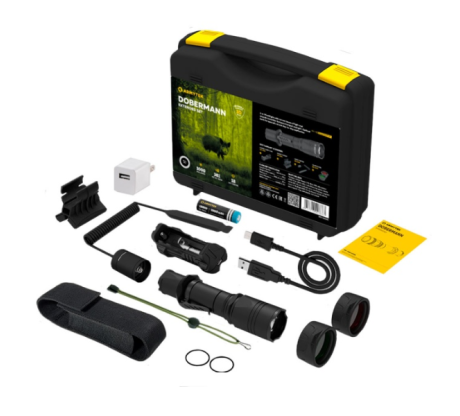 Фонарь с комплектом Armytek Dobermann Extended Set XP-L HI 1050 lm