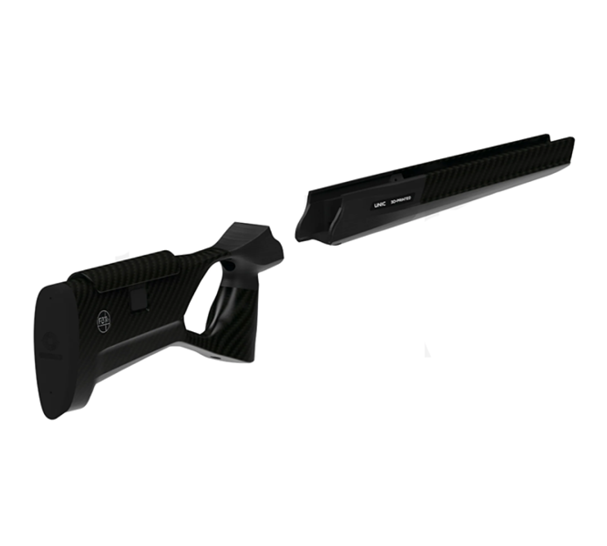 Ложе карбоновое FBT UNIC из двух частей - для Blaser R8 Professional SW - антабка QD