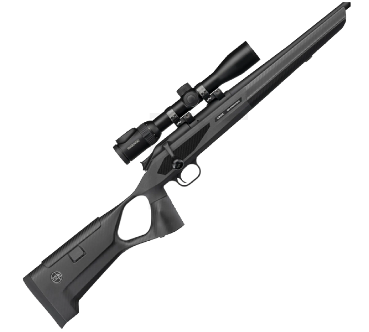 Ложе карбоновое FBT UNIC - для Blaser R93 Professional ST - с биподом Spartan Javelin - антабка QD