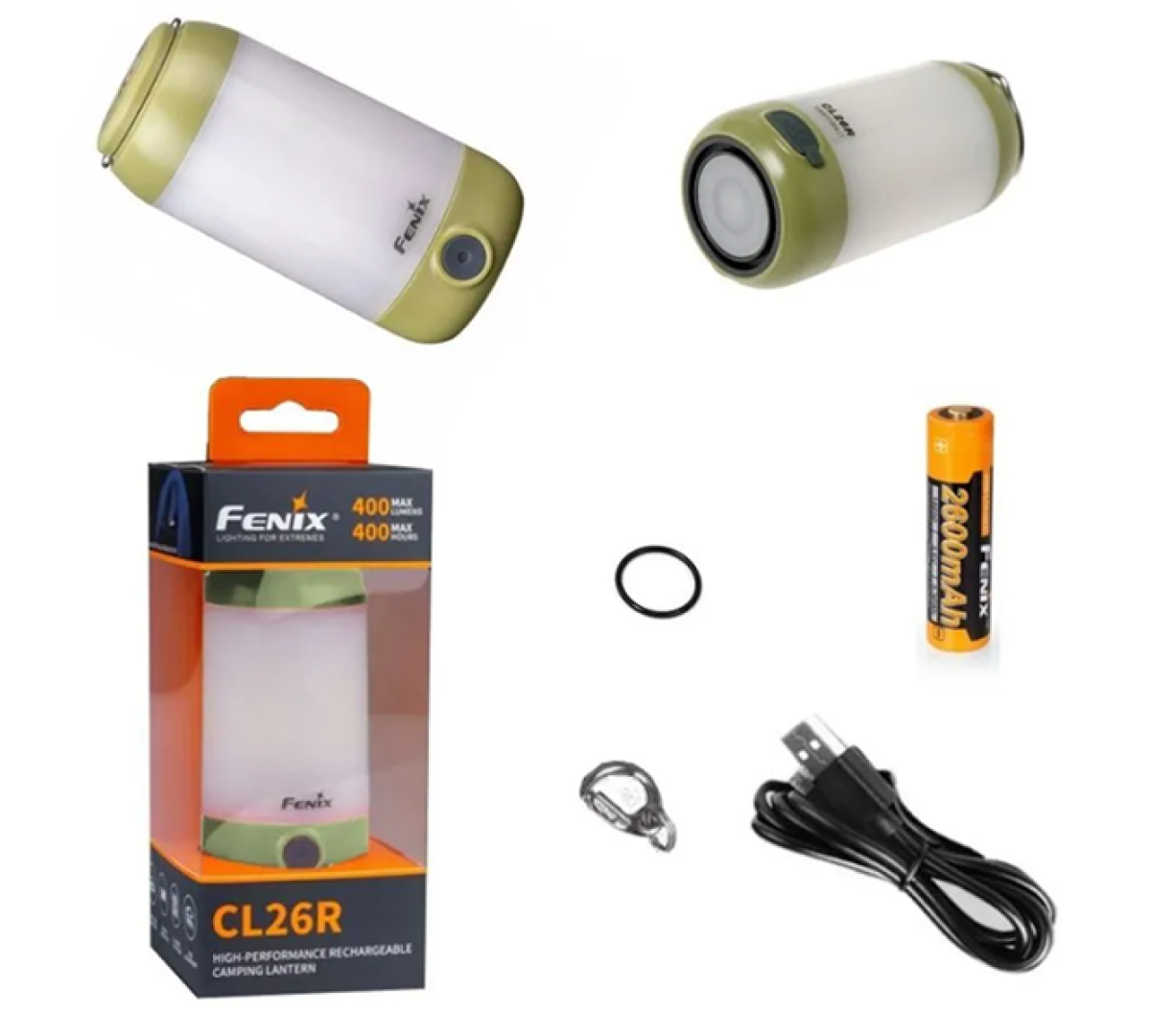 Фонарь Fenix CL26R зеленый