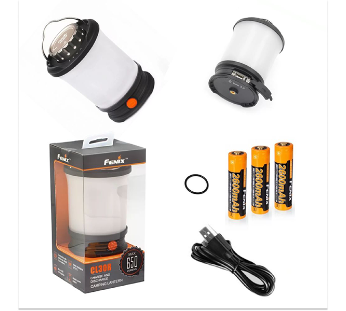 Кемпинговый фонарь Fenix CL30R 650 люмен