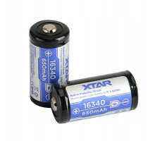 Защищенный аккумулятор XTAR 16340 650 mAh