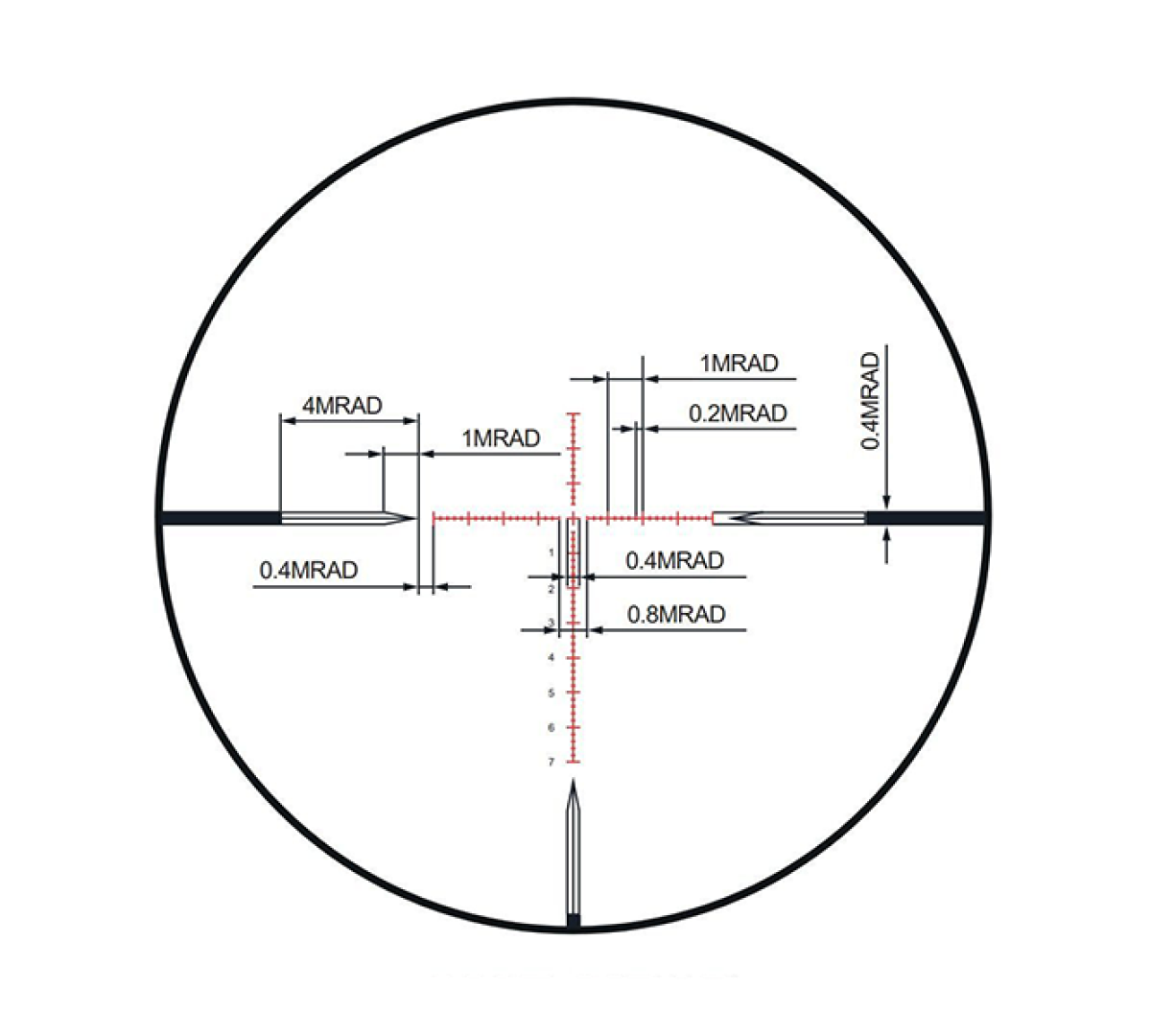 Оптический прицел ARKON Model A 3-18x50
