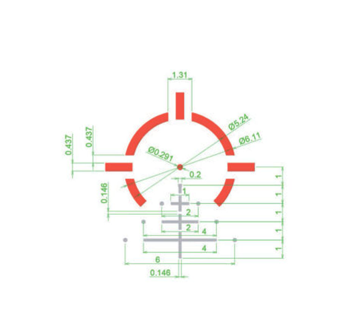 Призматический прицел ARKON Prizm 3x18