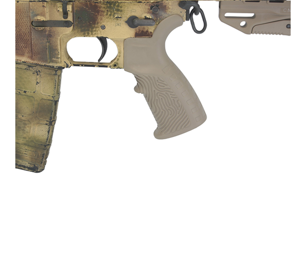 Пистолетная рукоятка AR15 и M16 прорезиненная с отсеком для хранения внутри