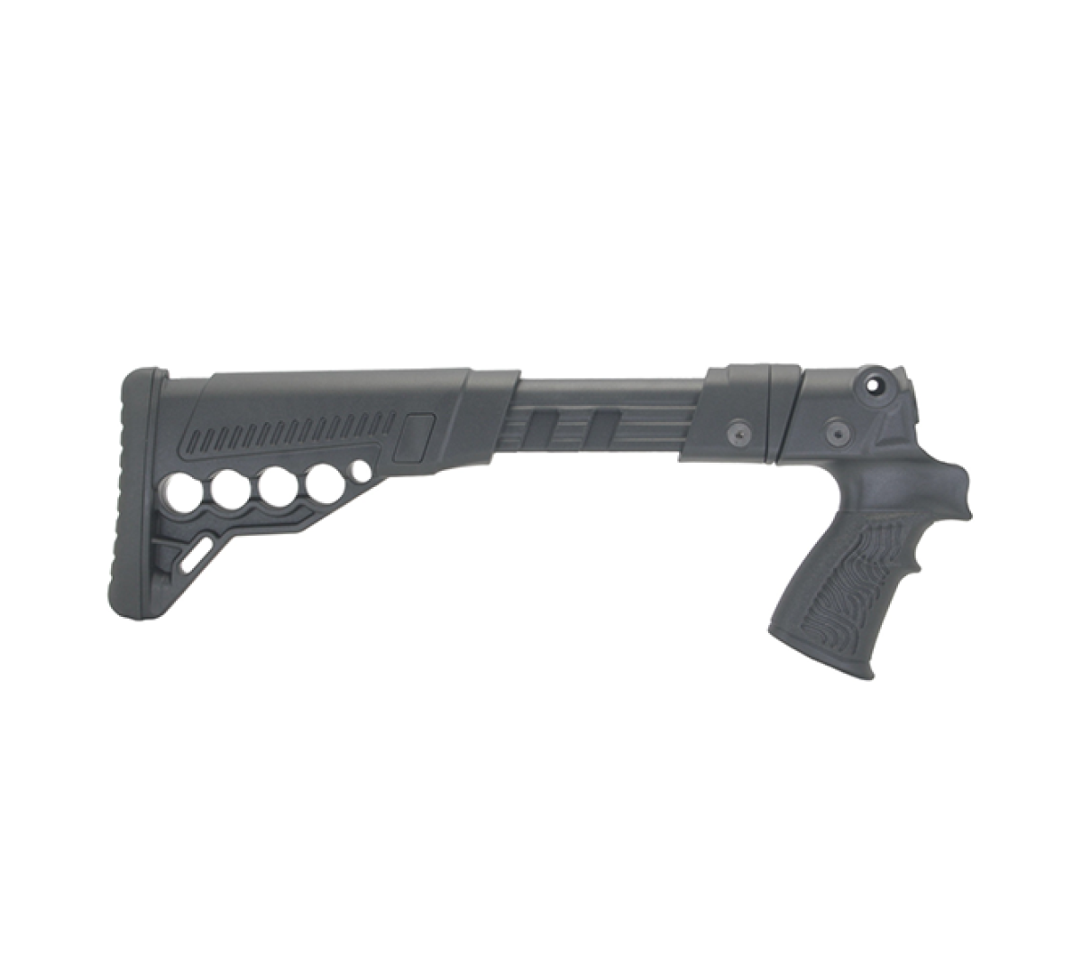 Приклад с патронташем на Mossberg 500, -590, Maverick 88 телескопический, складной