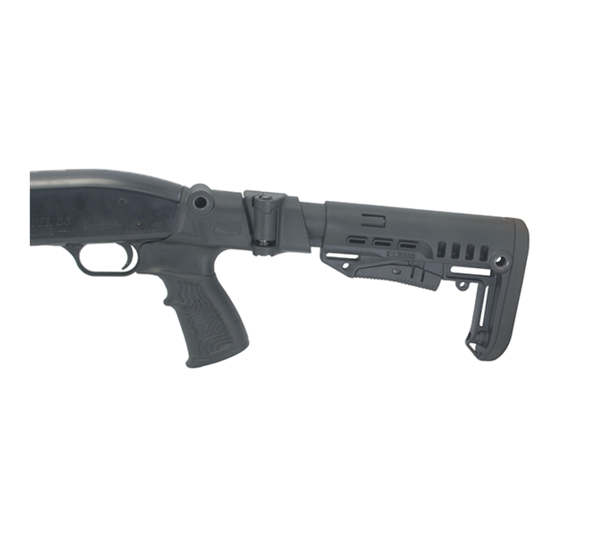 Телескопический приклад компактный складной на Mossberg 500, -590, Maverick 88