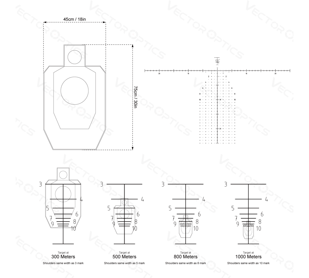 Зрительная труба Vector Optics FPR Continental 12-40x60 ED с дальномерной сеткой