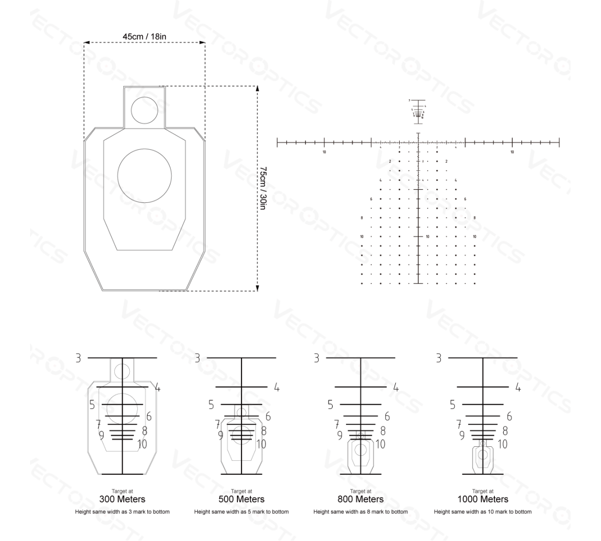 Зрительная труба Vector Optics FPR Continental 20-60x80 ED с дальномерной сеткой