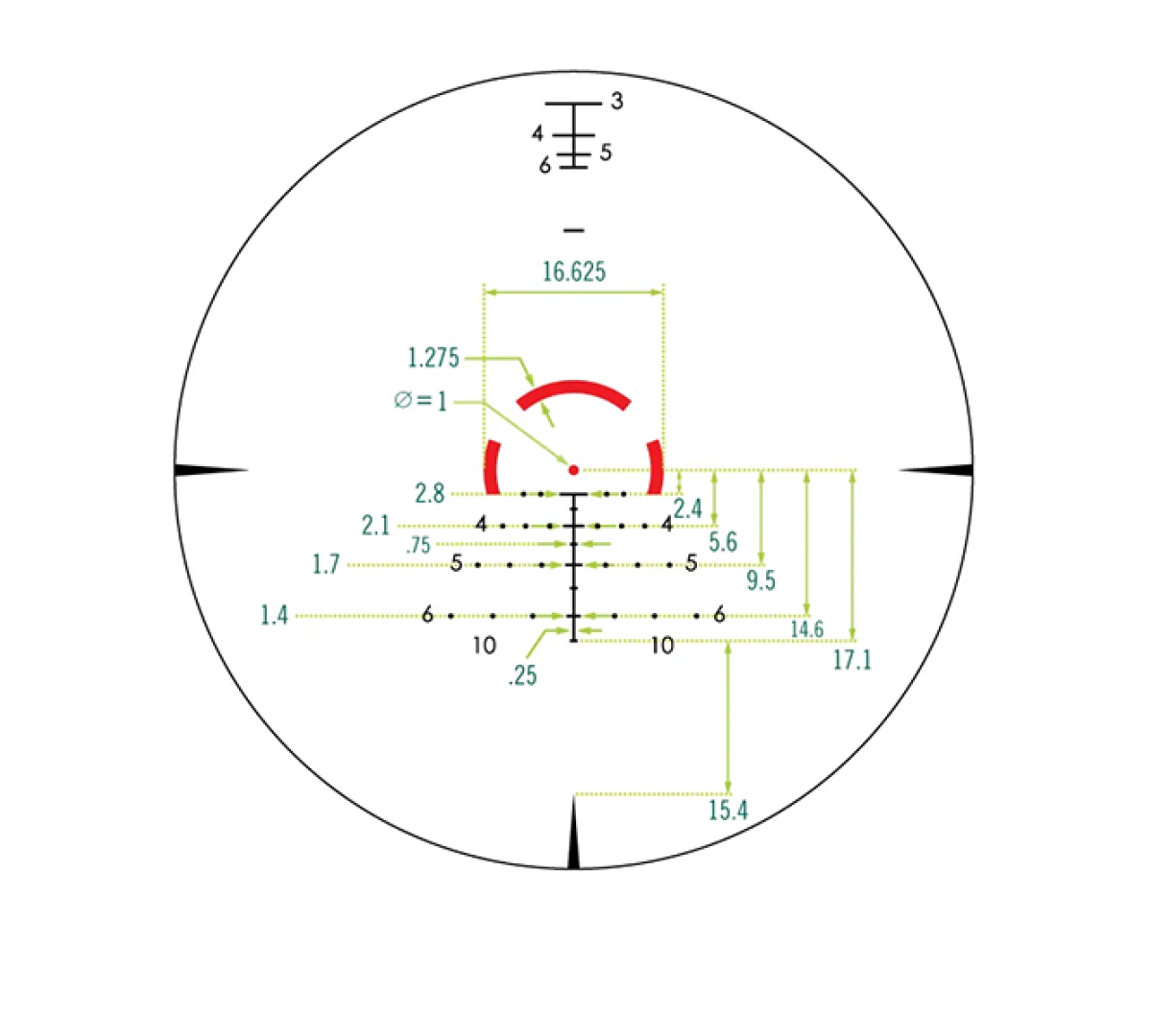 Оптический прицел Vortex Strike Eagle 1-6X24, AR-BDC3 (MOA)