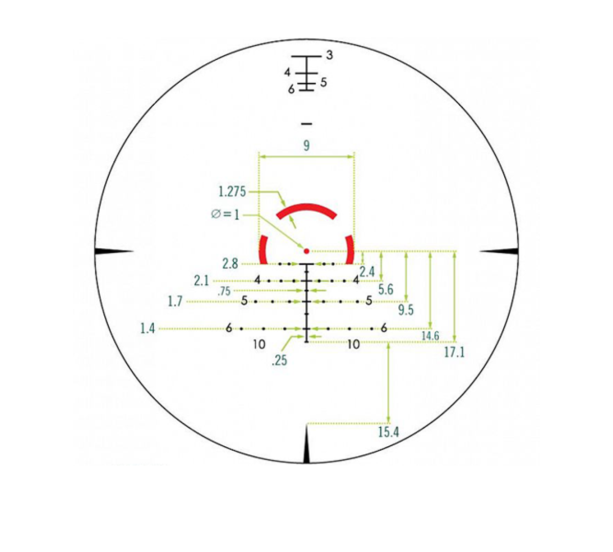 Оптический прицел Vortex Strike Eagle 1-8X24, AR-BDC3 (MOA)