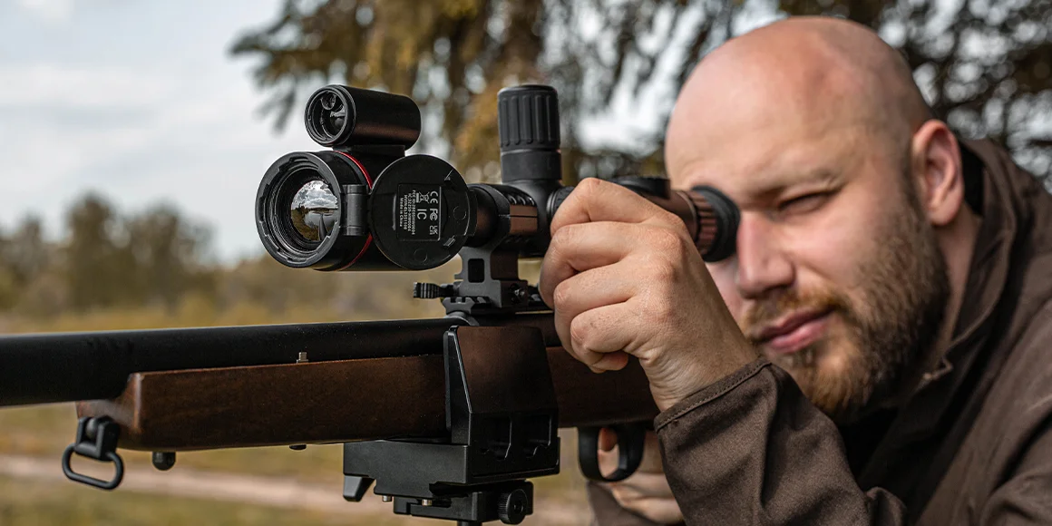 Тепловизионный прицел на карабине ARTELV Atomos 2x