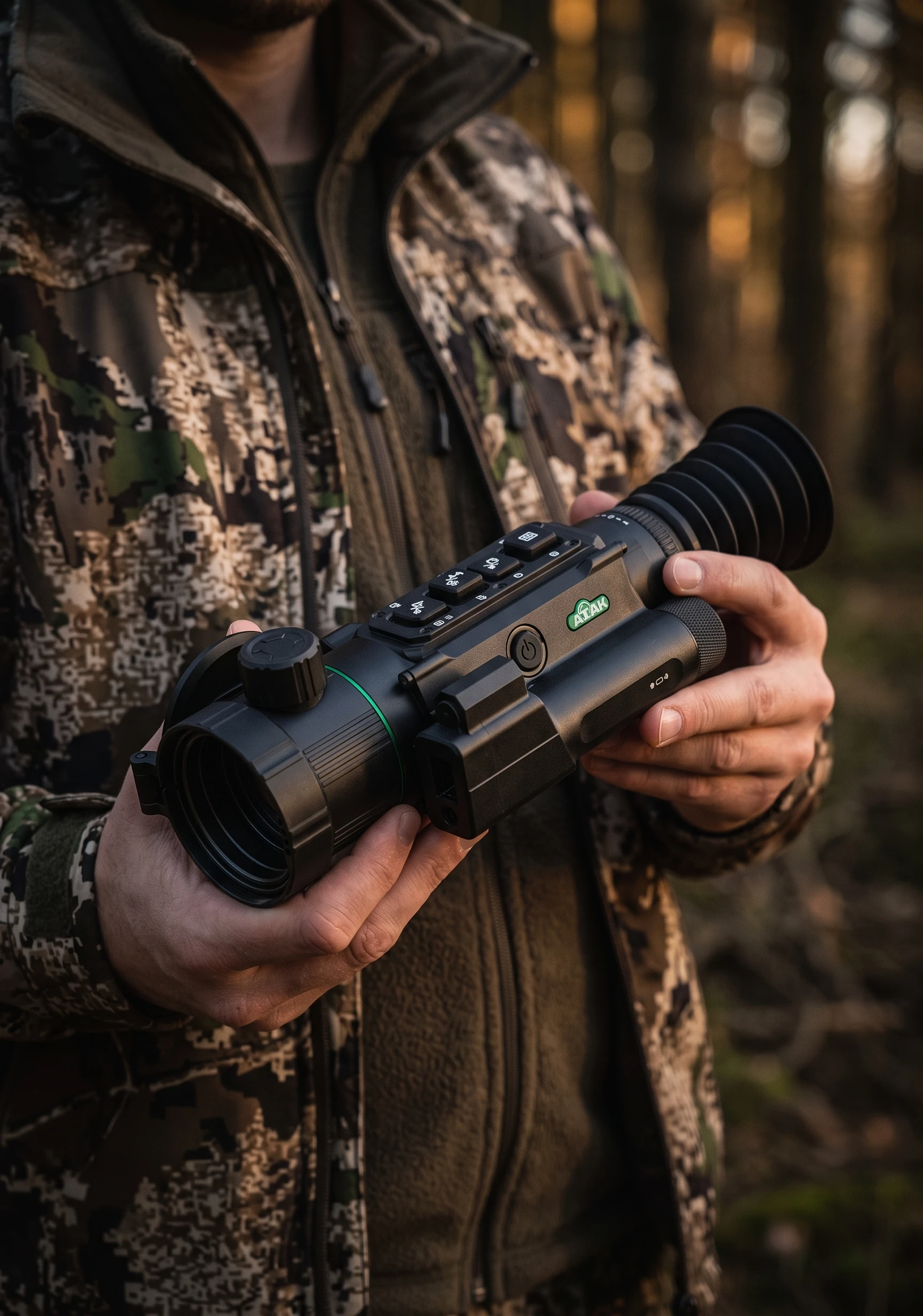 Круглый дисплей прицела ATAK ET36-50LRF