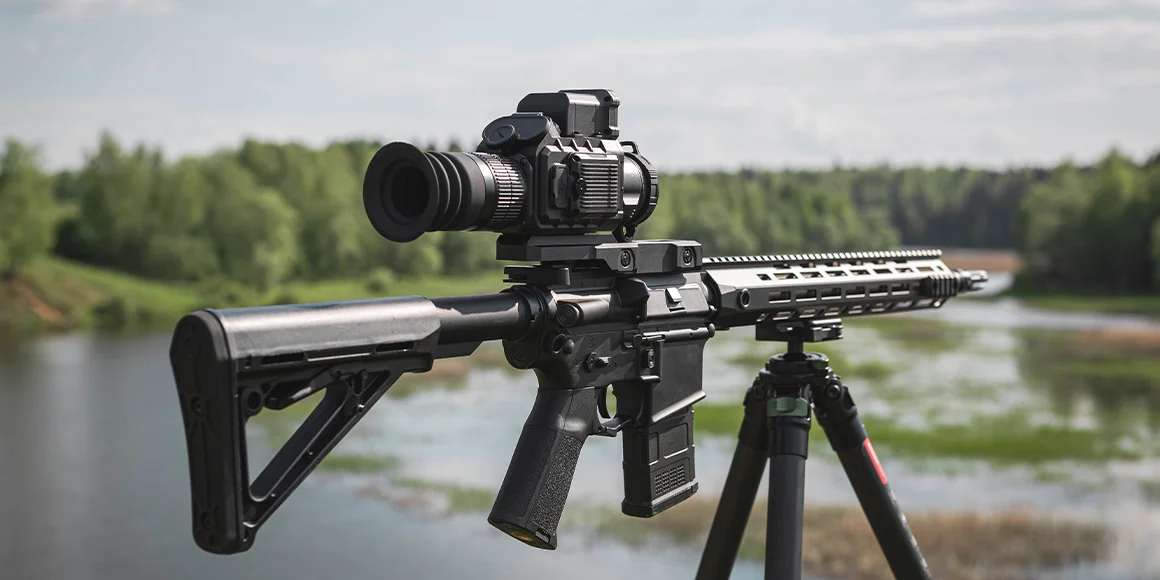 Тепловизионный прицел с дальномером Lzirtek Perun 635L