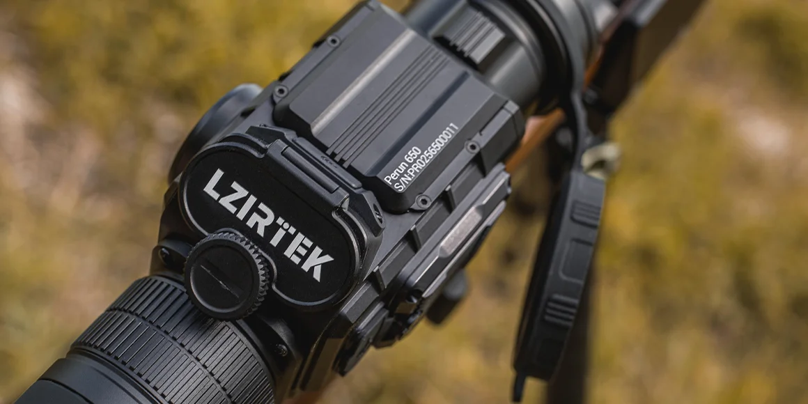 Тепловизионный прицел на карабине Lzirtek Perun 650