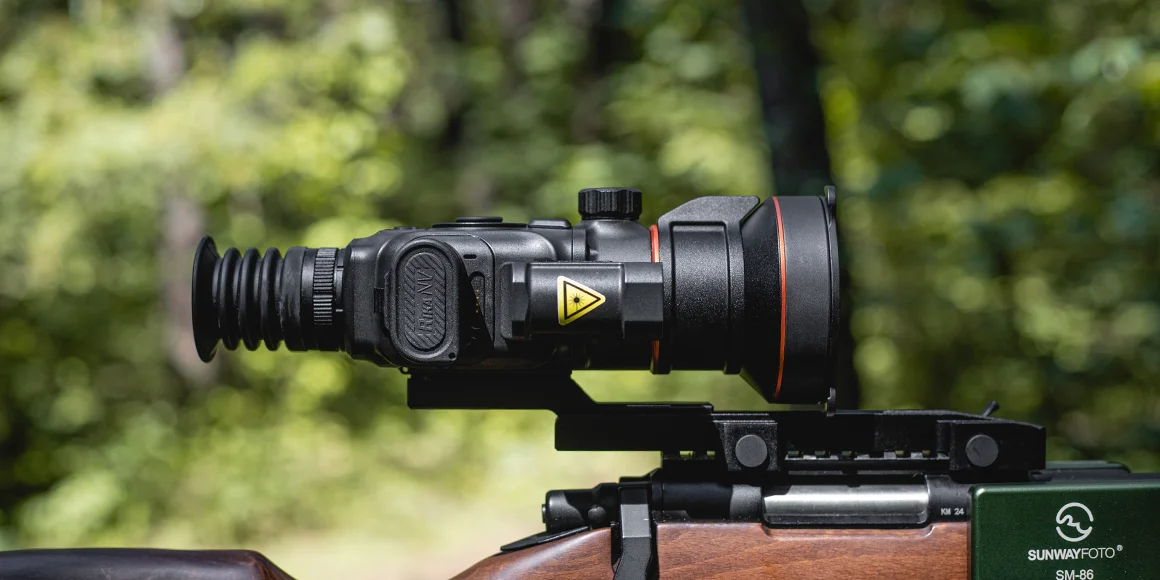 Тепловизионный прицел на карабине RikaNV Lesnik2 660L