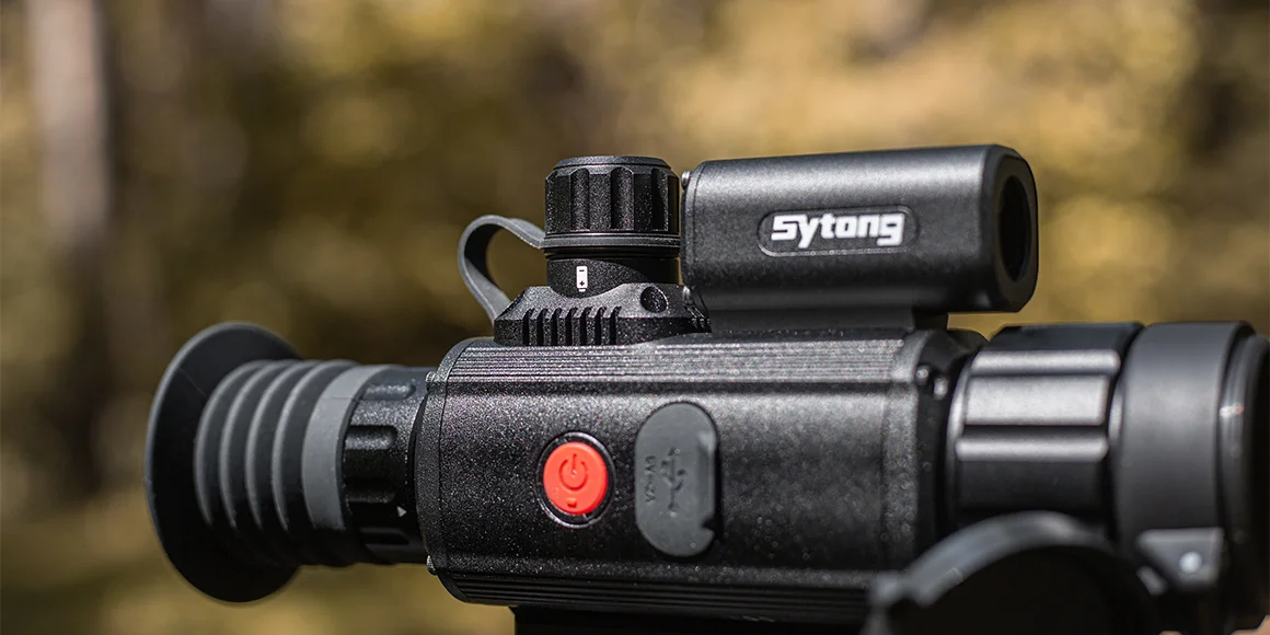 Тепловизионный прицел на карабине Sytong AM03-35 LRF