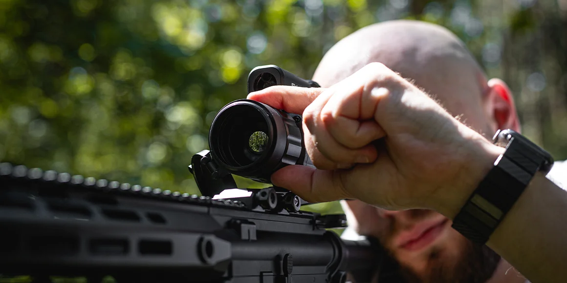 Тепловизионный прицел с дальномером Sytong AM03-35 LRF