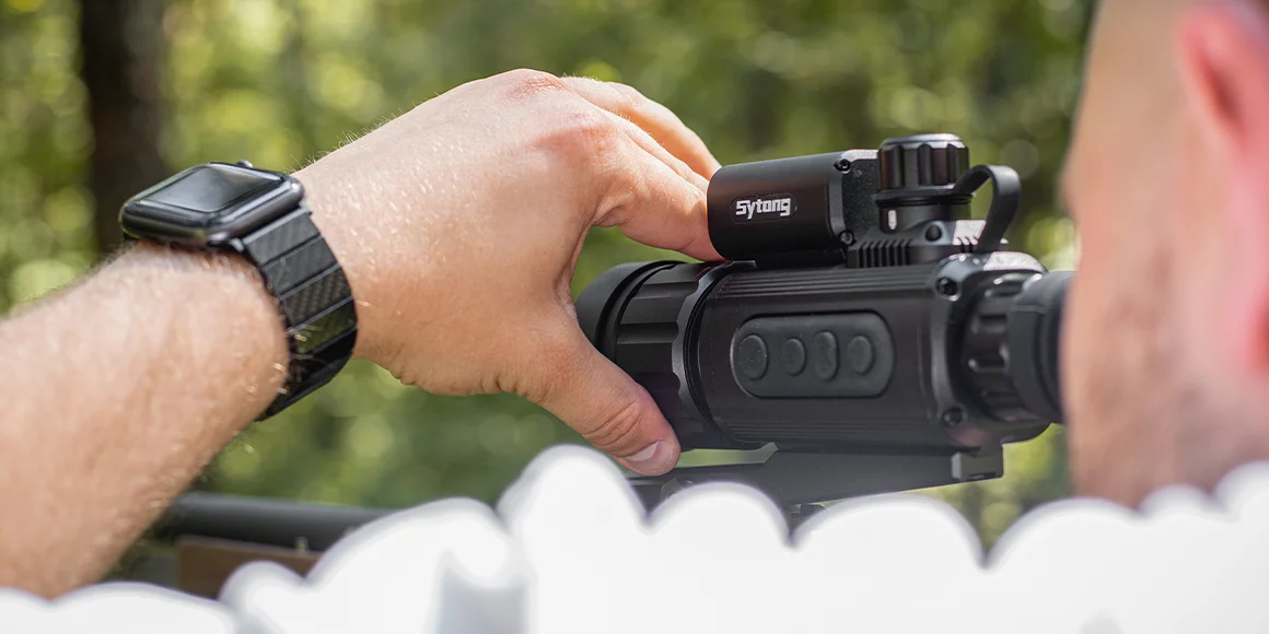 Тепловизионный прицел с дальномером Sytong AM06-50 LRF