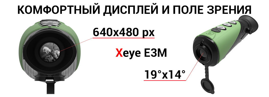 Дисплей и угол зрения Xeye E3M